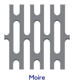 moire perforate sheet metal
